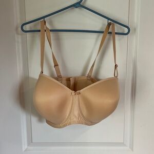 Elomi Strapless Bra 38 J. NWOT